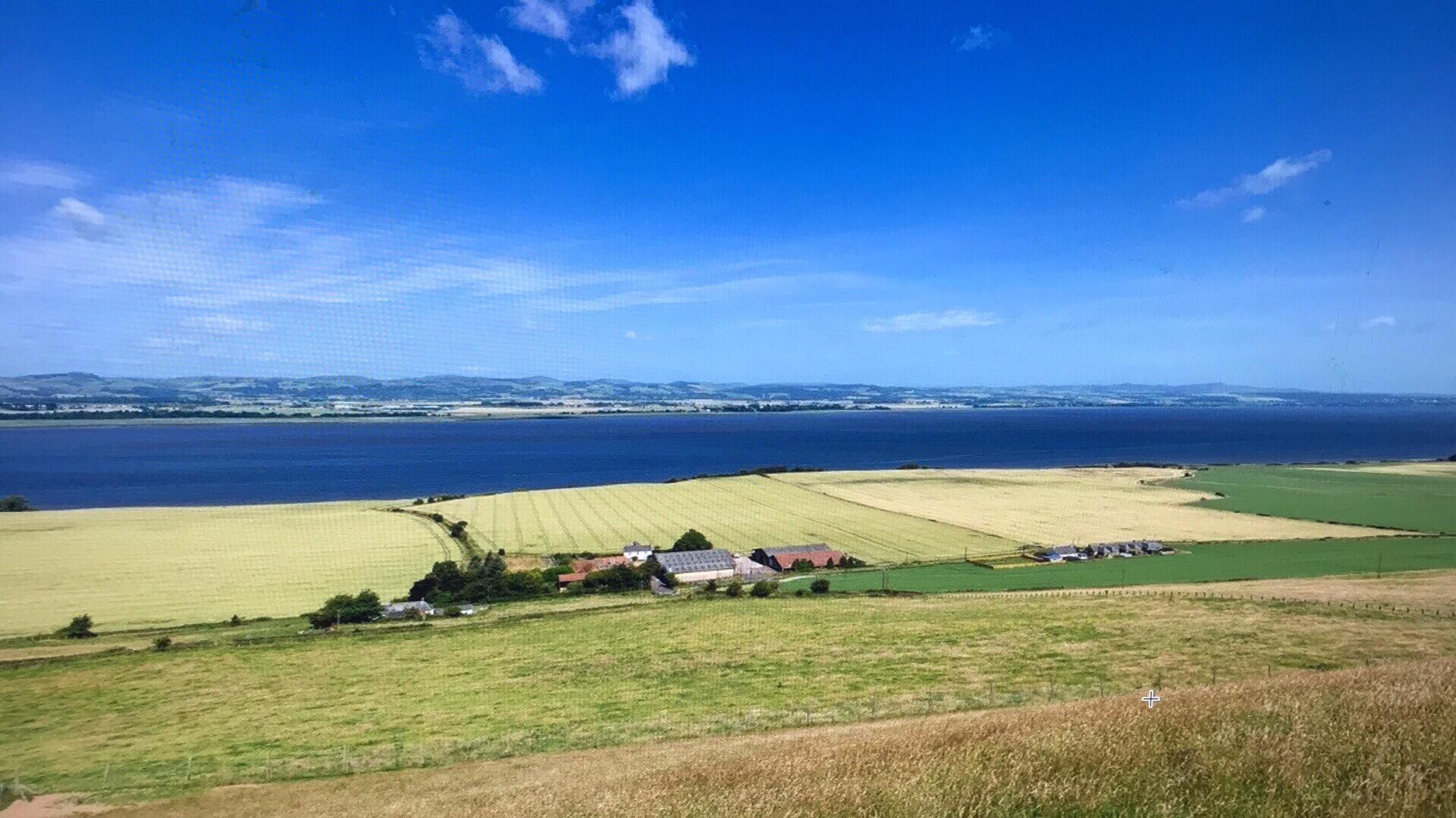 Logie Farm (our house is the cream cottage to the right hand side)